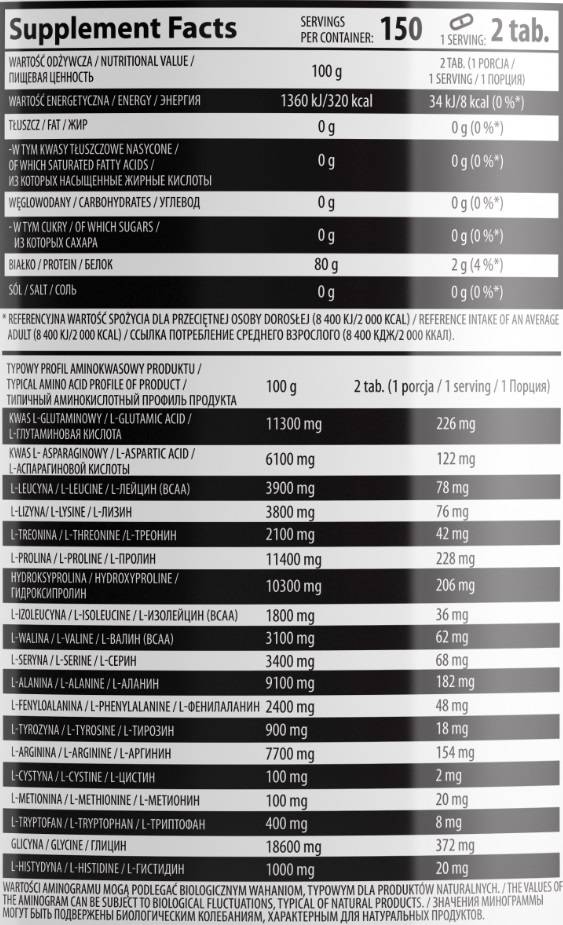 Govedino amino 2000 300 tablet
