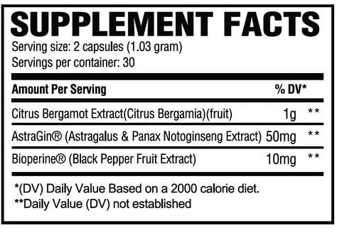Bergamot 1000 mg | z astraginom - 60 kapsul