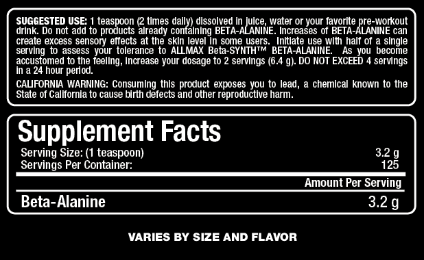 Beta alanin - 400 gramov