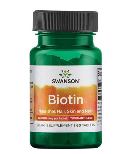 Biotin 10.000 mcg | Časovno sproščanje - 60 tablet