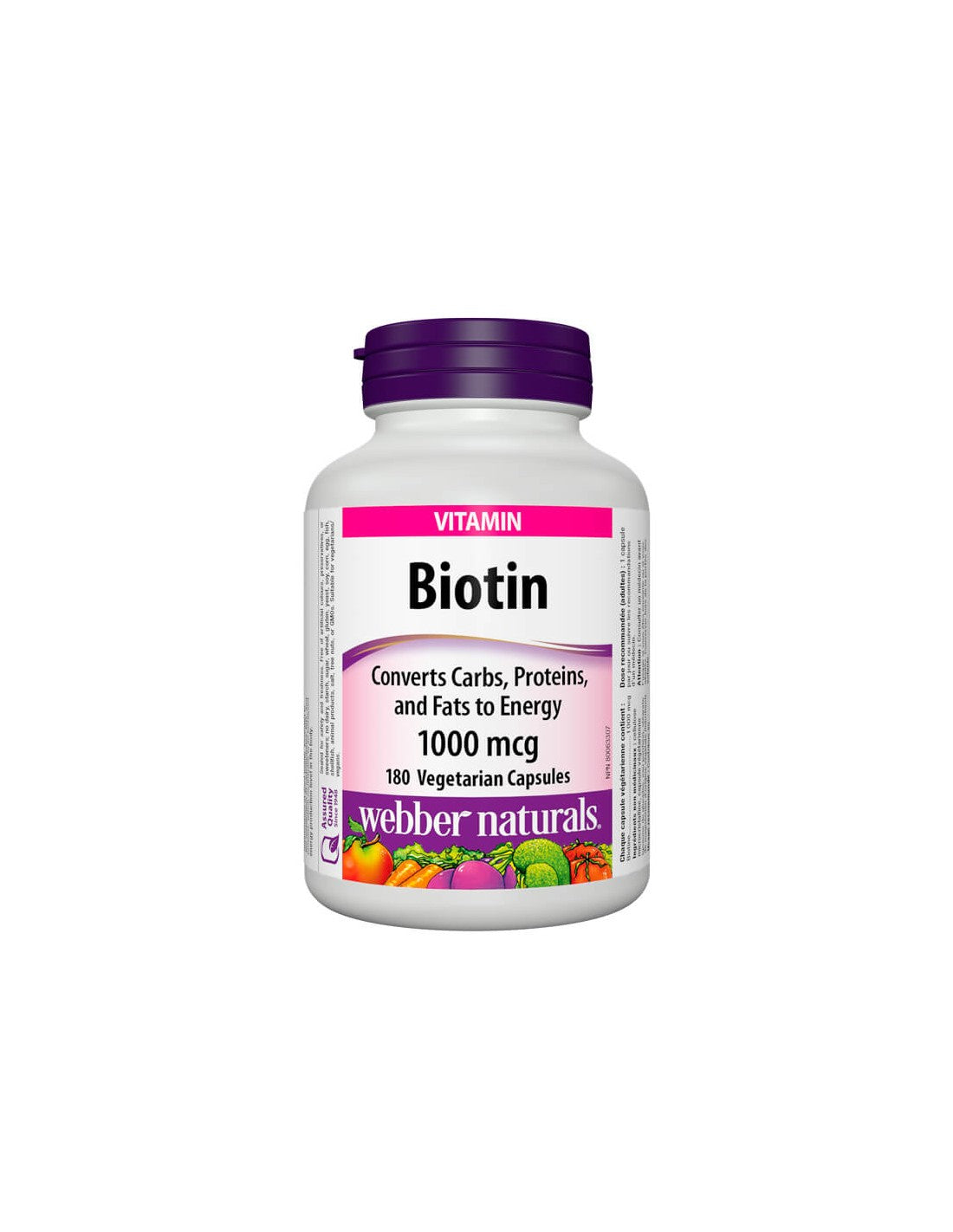 Biotin / biotin, 1000 µg, 180 kapsul