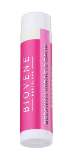 Balzam za ustnice s čebeljim voskom in jagodami - nepremagljiv okus in nega - 4 kose