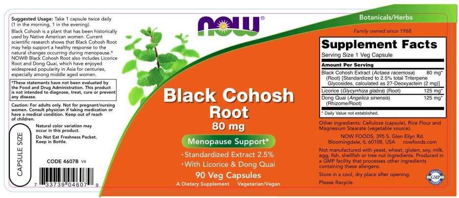 Črni kohoš koren 80 mg - 90 kapsul