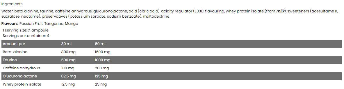Črna črta / raztresena / pred vadbo - 120 ml