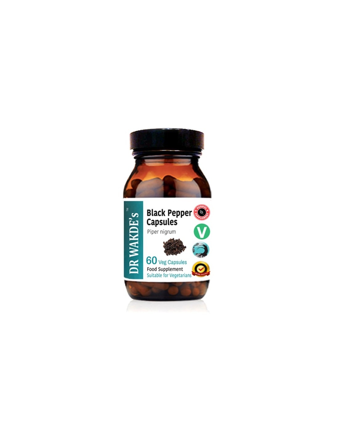 Črni poper Ayurveda, 60 kapsul dr. Wakde