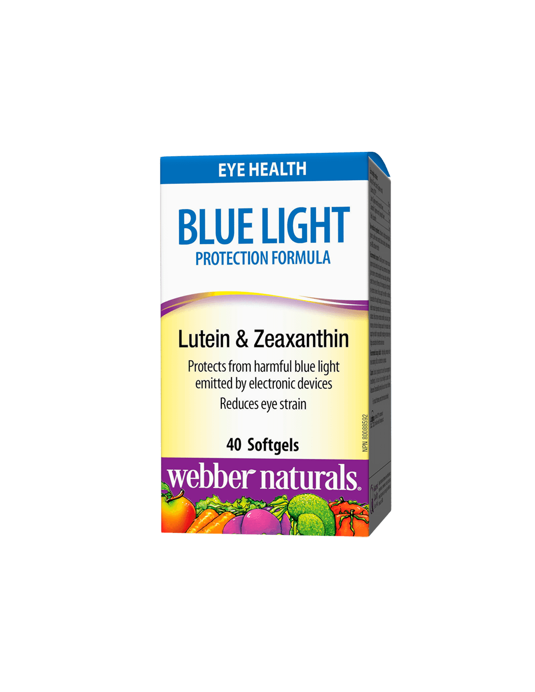 Formula za lutein in zeaksantin za močan vid - zaščita pred modro svetlobo - zaščita digitalne naprave, 40 kapsul softgela