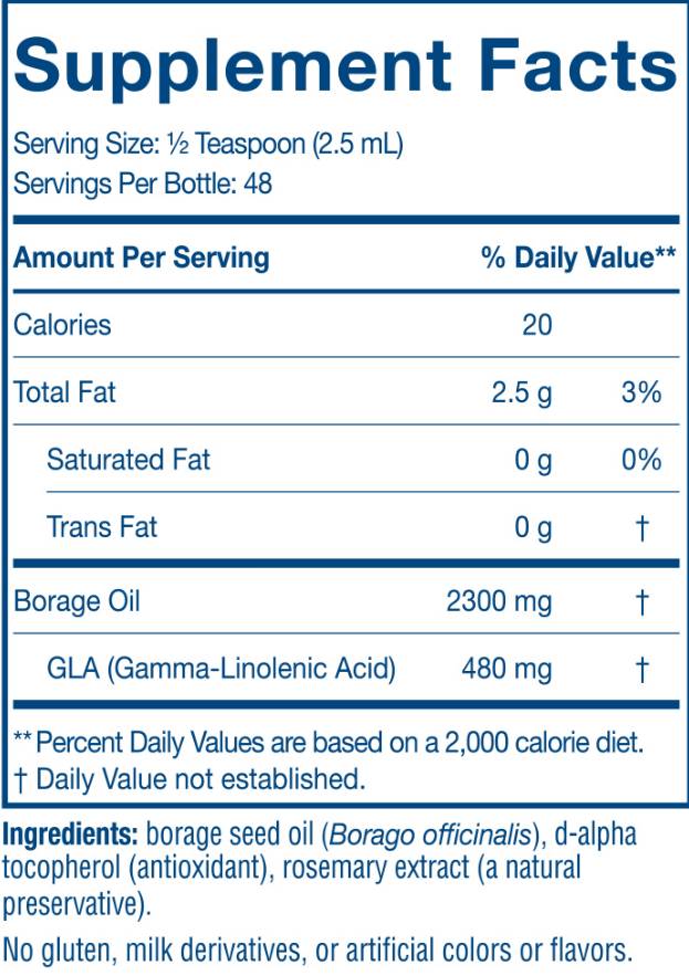 Tekočina za olje Borage - 119 ml