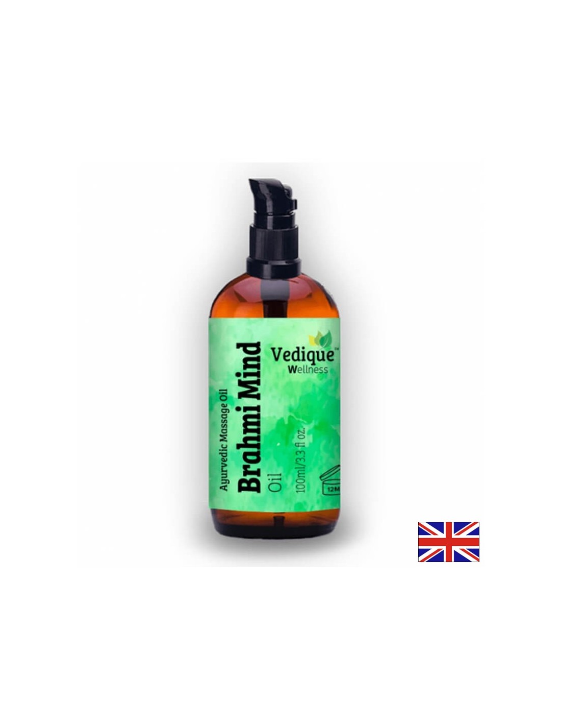 Masažno olje iz Brahmija (Brahmi) - Za stres, depresijo in šibek spomin, 100 ml