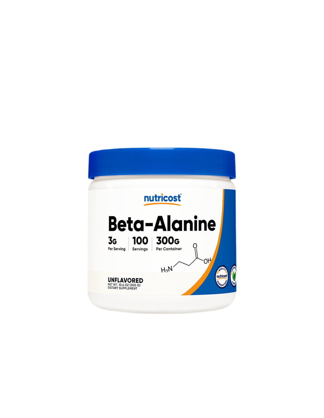 Strength and endurance - Beta-Alanine, 300 g Nutricost powder - Nutra Best Europe