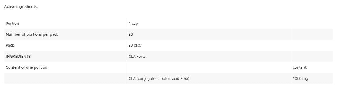 CLA FORTE - 90 gel kapsul