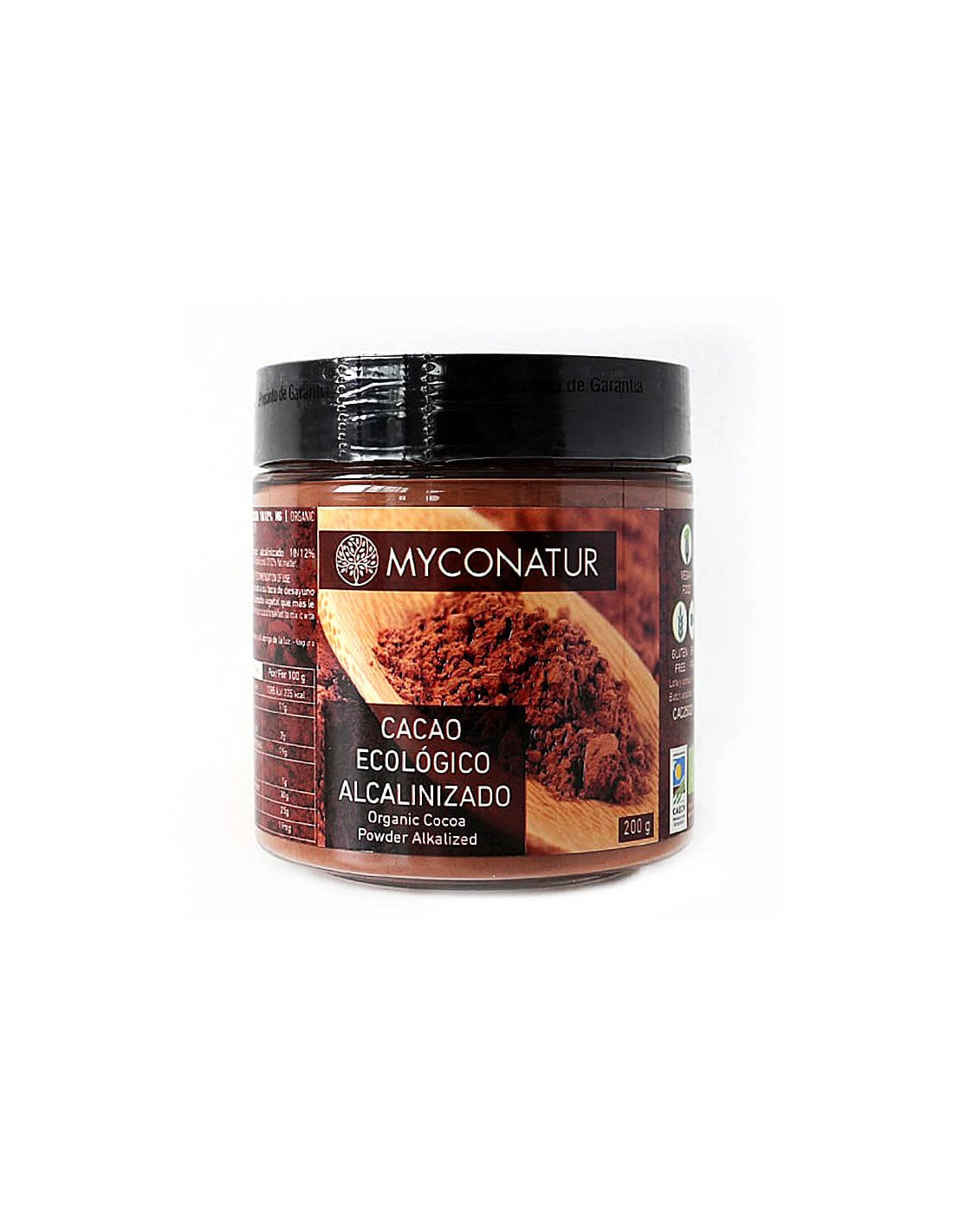 Cacao alcalinizado, Bio - Bio alkaliziran kakav v prahu, 200 g <tc>Myconatur</tc>