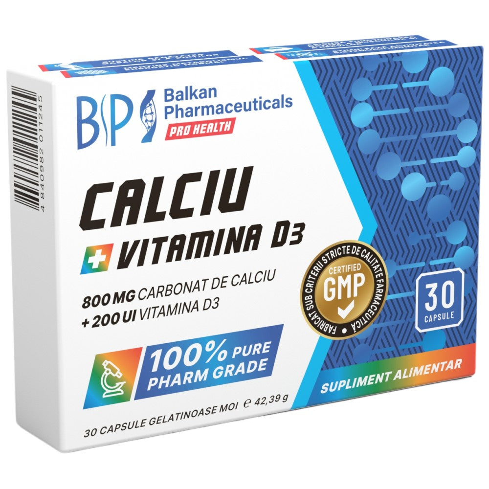 Kalcij 800 mg + vitamin D3 200 iu 30 kapsul