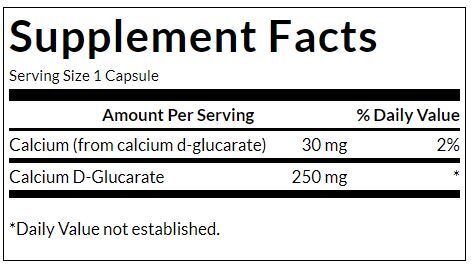 Kalcij D -glukarat 250 mg - 60 kapsul
