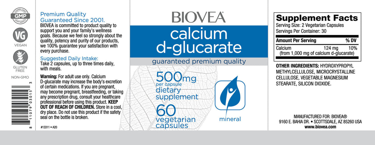 Kalcijev D-glukarat 500 mg / 60