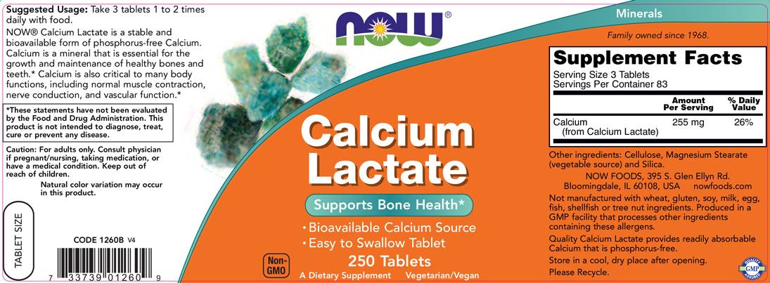 Kalcijev laktat - 250 tablet