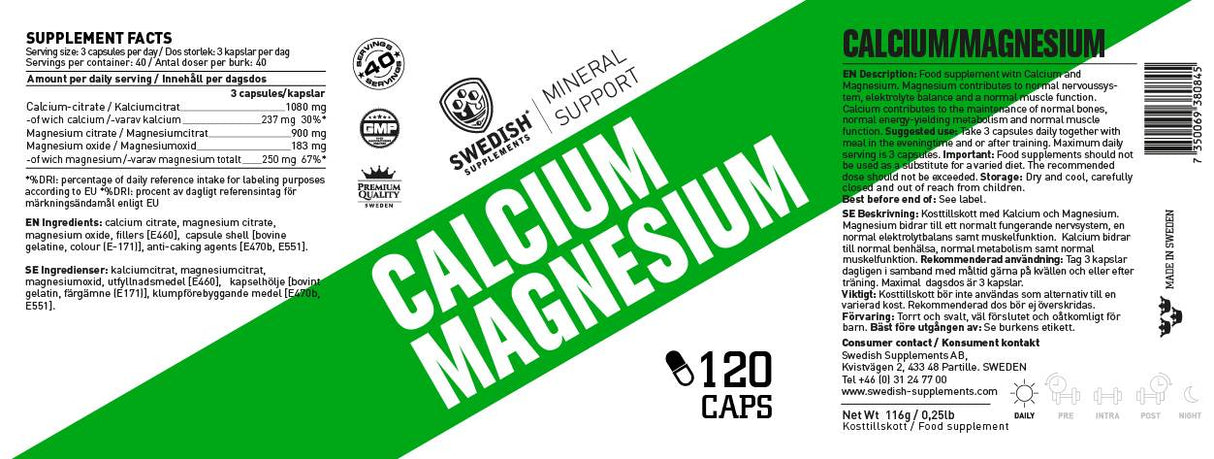 Kalcij + magnezij - 120 kapsul