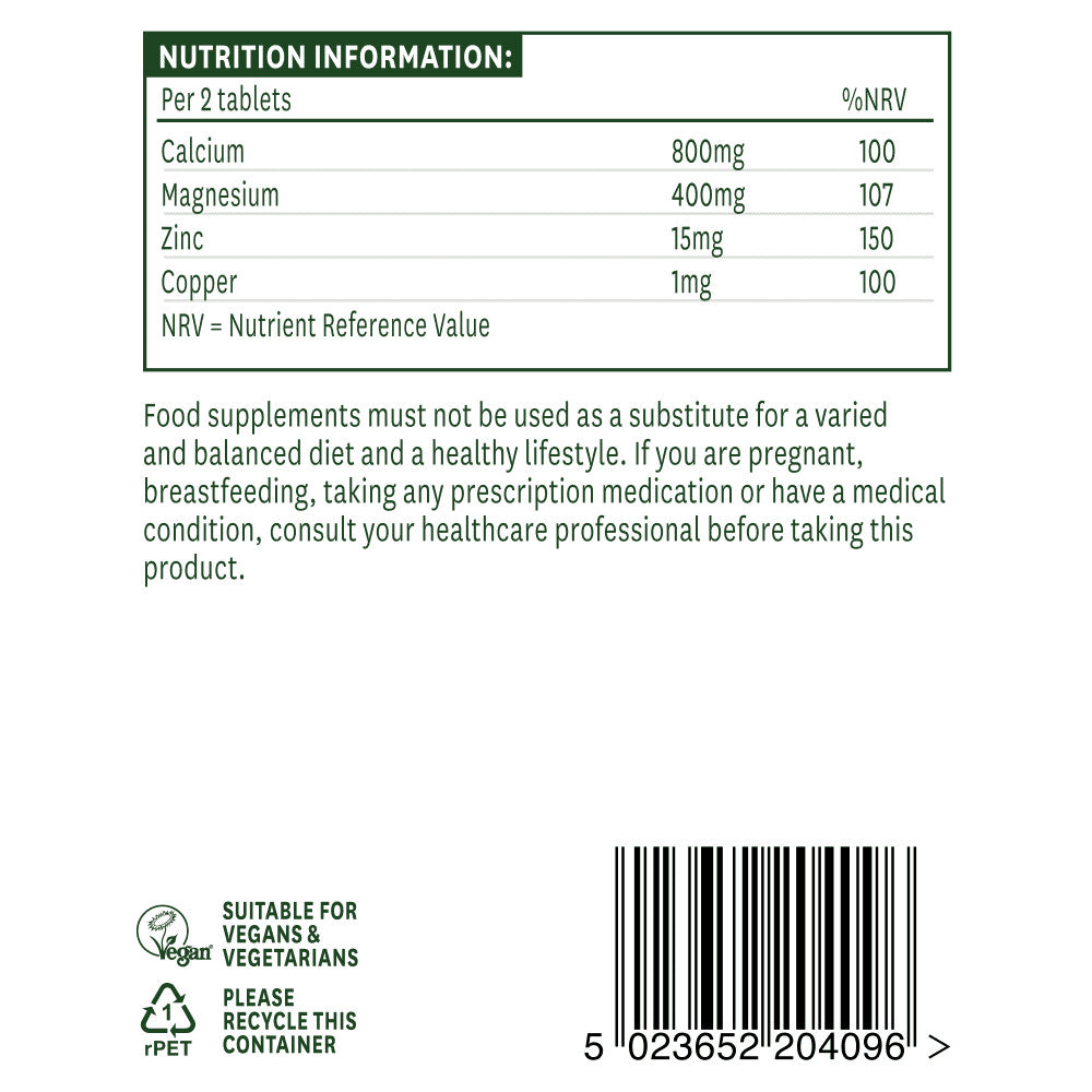 Kalcij, magnezij in cink (kalcij, magnezij + cink) 90 tablet Natursaid