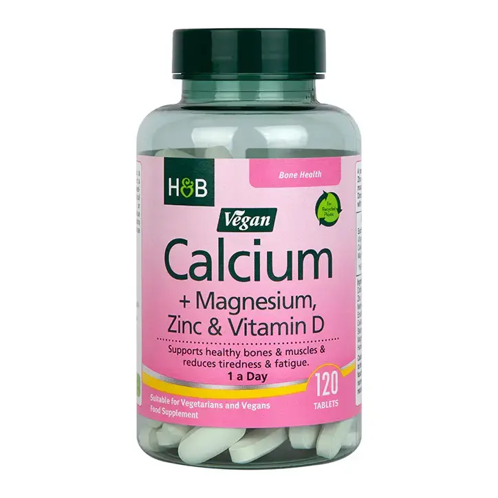 Kalcij, magnezij, cink in vitamin D 120 Veganske tablete