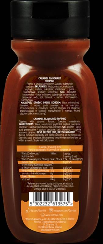 Karamelni sirup / nič kalorij 320 ml