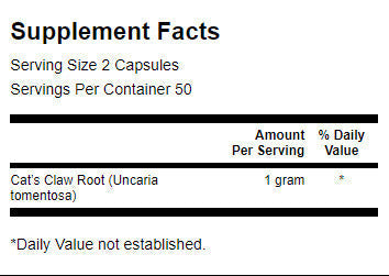 Mačk kremplje 500 mg - 100 kapsul