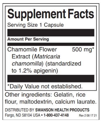 Izvleček cvetja kamilice 500 mg | Standardizirani apigenin - 60 kapsul