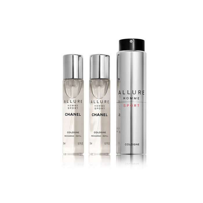 <tc>CHANEL</tc> Allure Homme Sport Potovalni sprej za ponovno polnjenje, 3-delni komplet