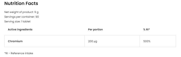 Kromijeve lovce 200 mcg 90 Sublinglual tablete