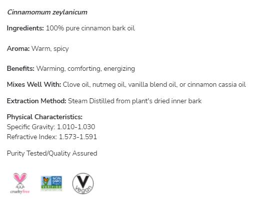 Cimetovo lubje olje | 100% čisti cinnamomum zeylanicum - 30 ml
