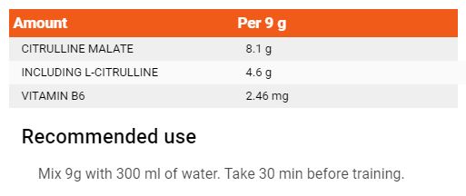 Citrulline malate - 200 gramov