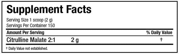 Citrulline Malate v prahu - 300 gramov