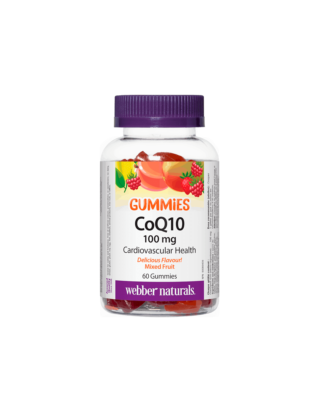 CoQ10 Gumijevi / Koencim Q10 100 mg, 60 žele tablet <tc>Webber Naturals</tc>