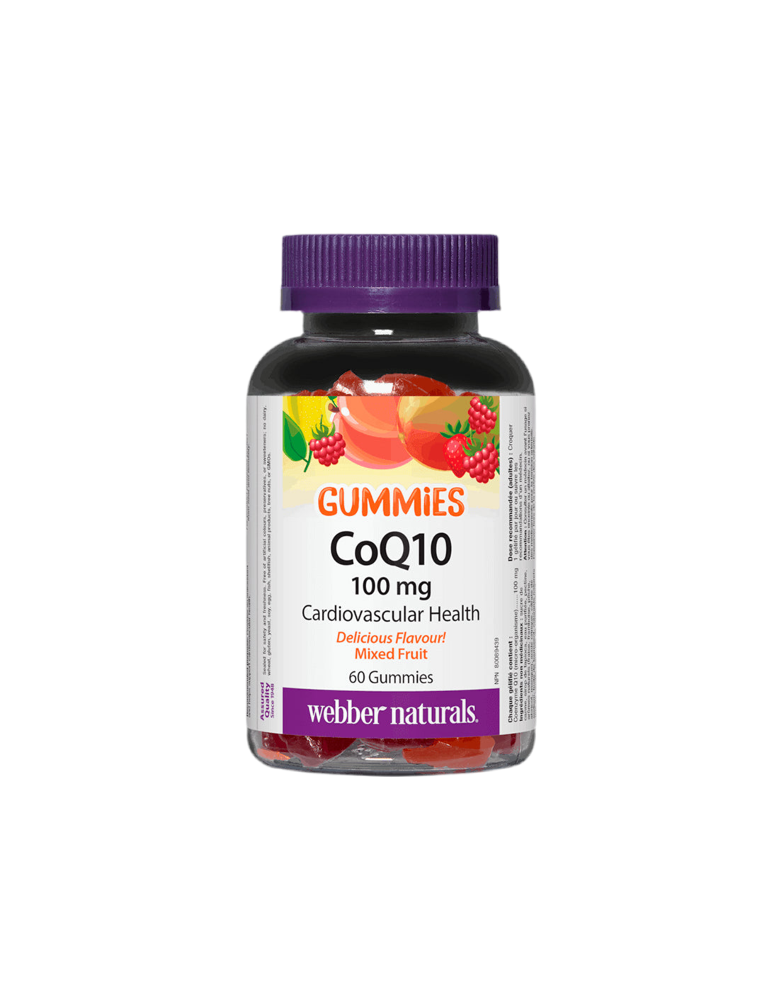 CoQ10 Gumijevi / Koencim Q10 100 mg, 60 žele tablet <tc>Webber Naturals</tc>
