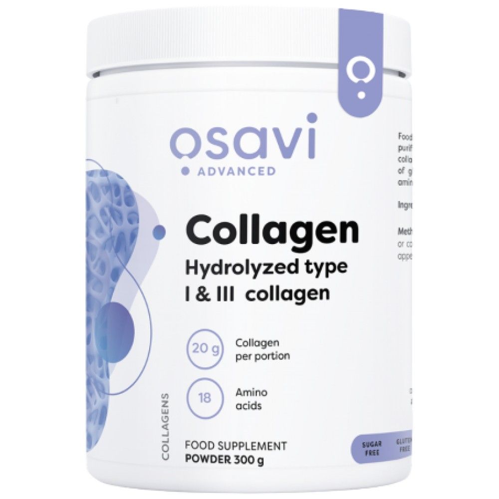 Hidrolizirani peptidi kolagena | Tip I & III - 300 gramov