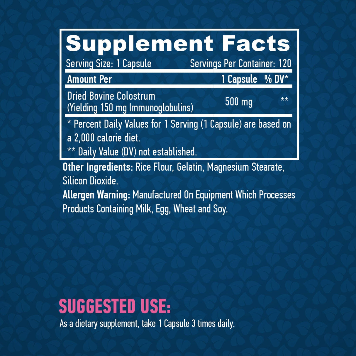 Kolostrum 500mg / 120 kap.