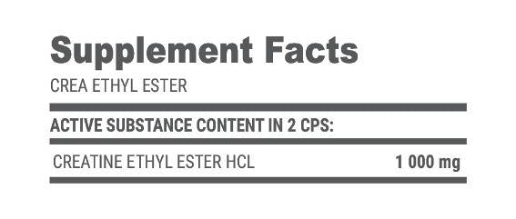 Crea etil ester HCl - 250 kapsul