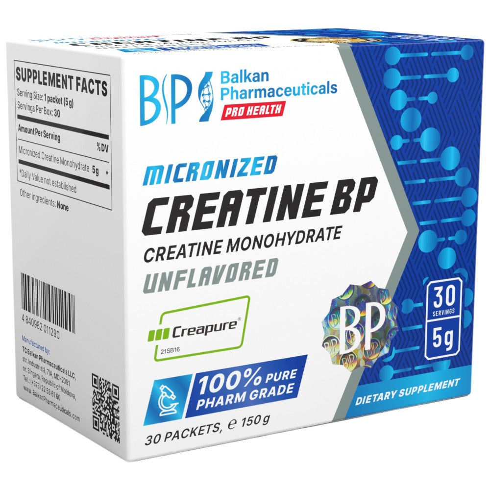 Kreatin bp vrečke | Creapure® - 30 x 5 gramov