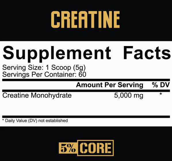 Kreatin monohidrat v prahu | Core Series - 300 gramov