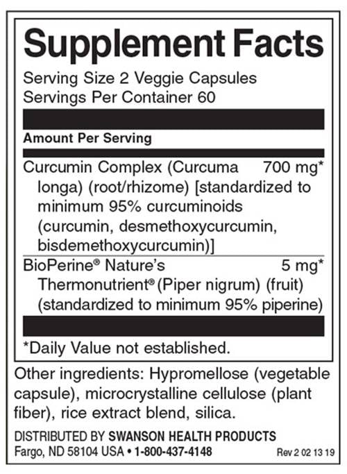 Kurkuminski kompleks z bioperinom 350 mg - 120 kapsul