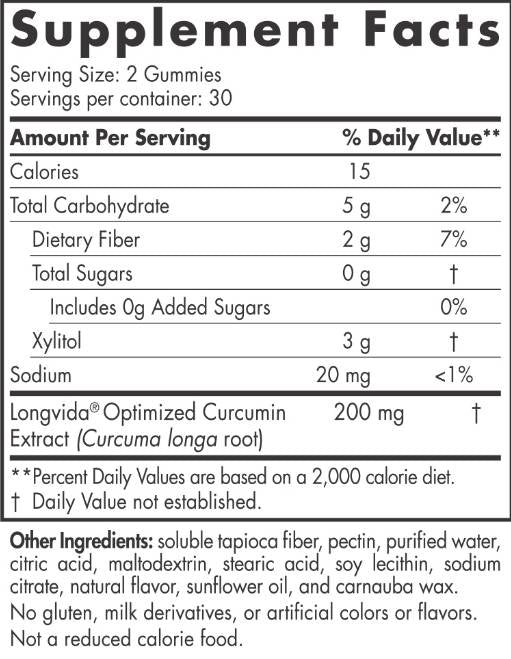 Curcumin Gumies 200 mg - 60 gumij