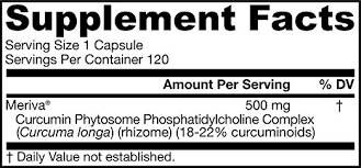 Kurkumin fitosom 500 mg | Meriva® - 120 kapsul