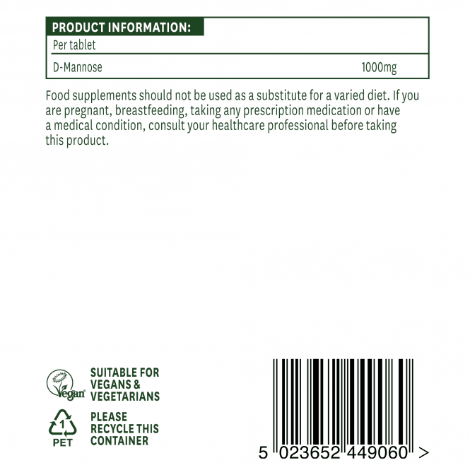 D-mannose (d-mannose) 1000mg 60 tablete Natursaid