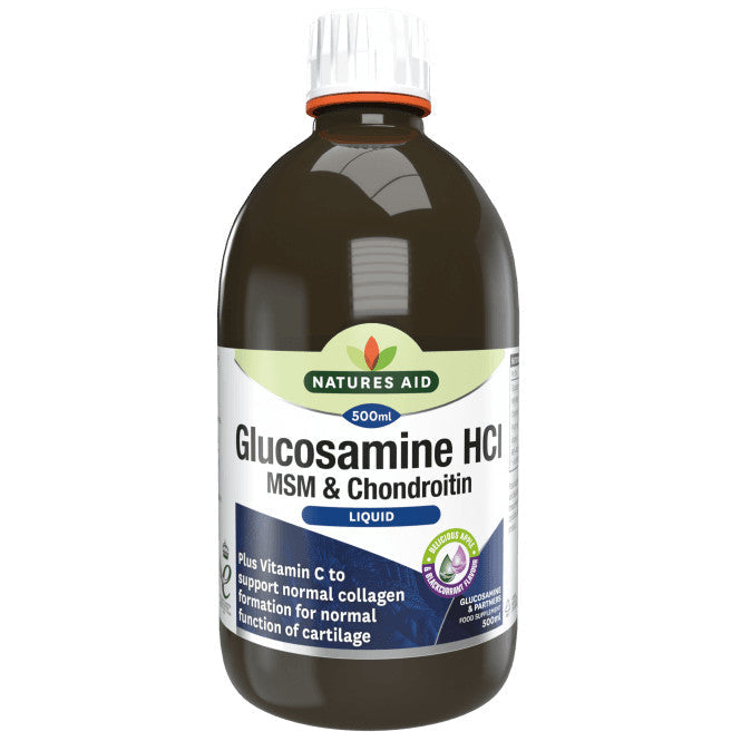 Koncentrirana tekoča formula za zdrave sklepe z glukozaminom, MSM in hondroitinom (glukozamin, MSM in tekočina s hondroitinom) 500ml Naturesaid