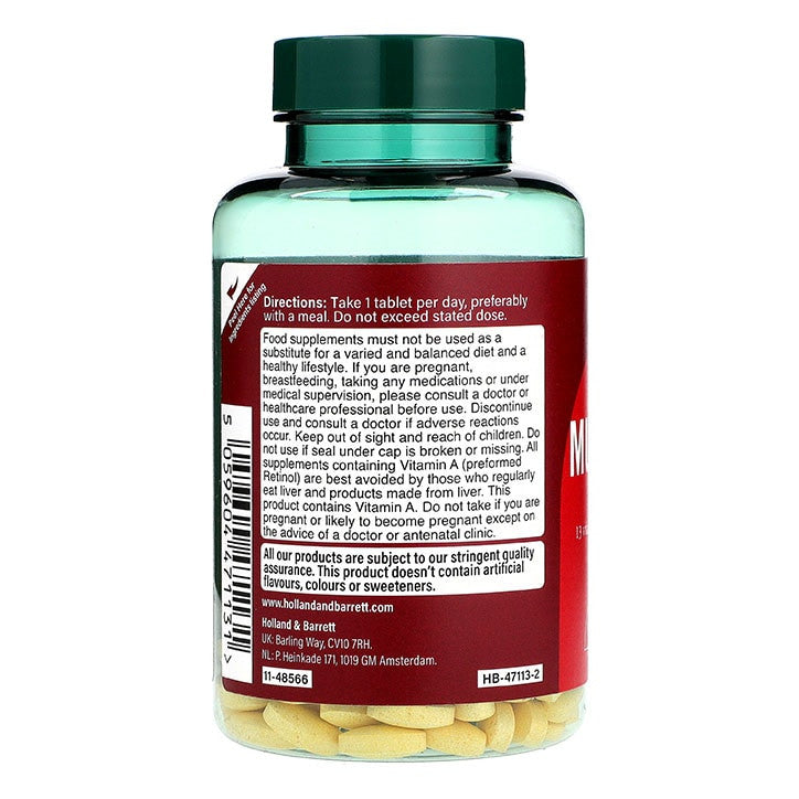 Multivitamini in minerali (Multivits) 120 tablet Holland & Barrett