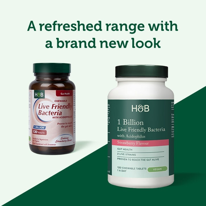 Probiotik z acidofilom (žvečilni acidophilus jagoda 1 milijarda) milijarde. 120 žvečilnih tablet Holland & Barrett