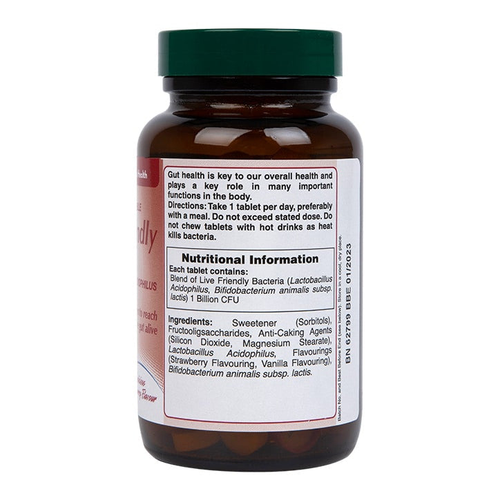 Probiotik z acidofilom (žvečilni acidophilus jagoda 1 milijarda) milijarde. 120 žvečilnih tablet Holland & Barrett