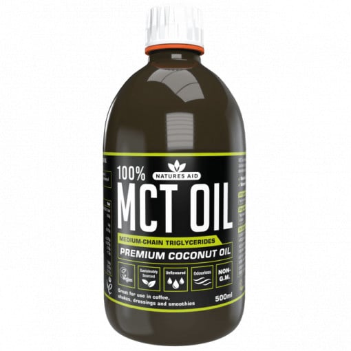 Srednja verižna trigliceridi iz kokosovega olja (100% MCT olje) 500ml Naturesaid