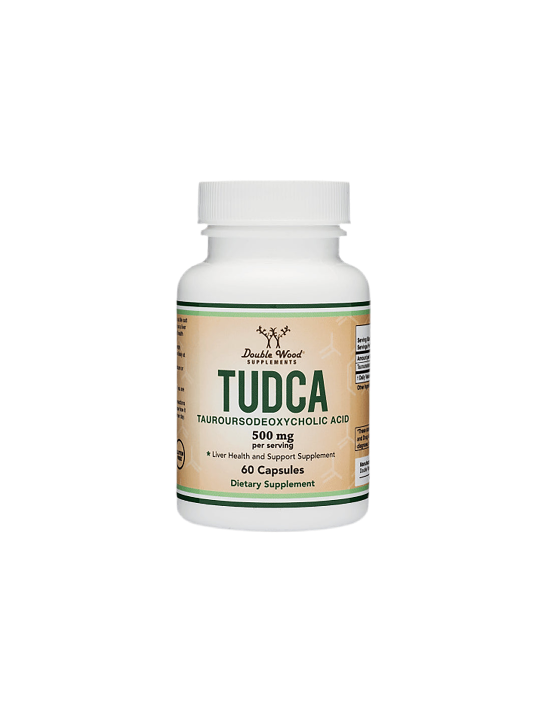 TUDCA (Tauroursodeoxycholic acid), 500 mg, 60 capsules Double Wood - Nutra Best Europe