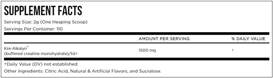 KRE -ALKALYN EFX v prahu - 210 ~ 220 gramov