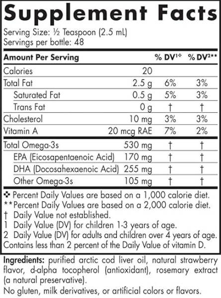 DHA mlajša tekočina | 170 mg EPA in 255 mg DHA - 119 ml