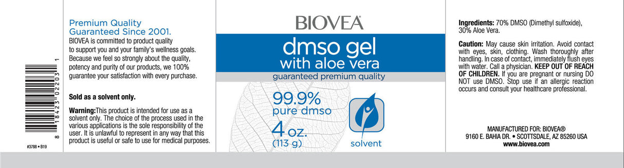 DMSO gel z aloe vero / 118 ml